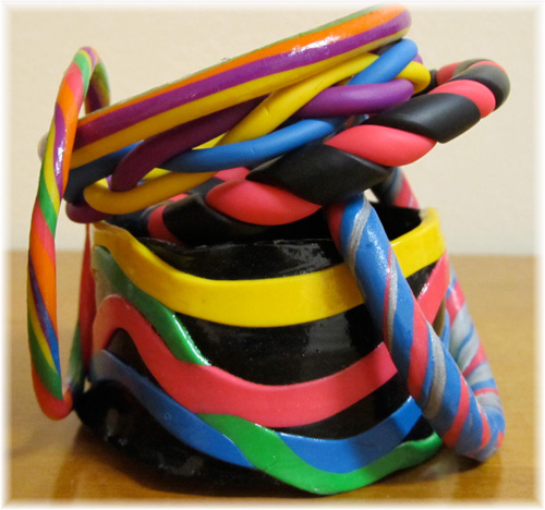 DIY clay bangles bracelets
