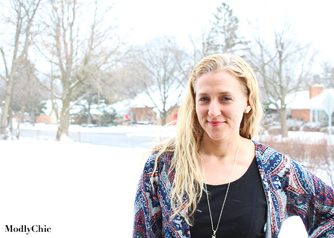 PinkBlush blue kimono sweater.